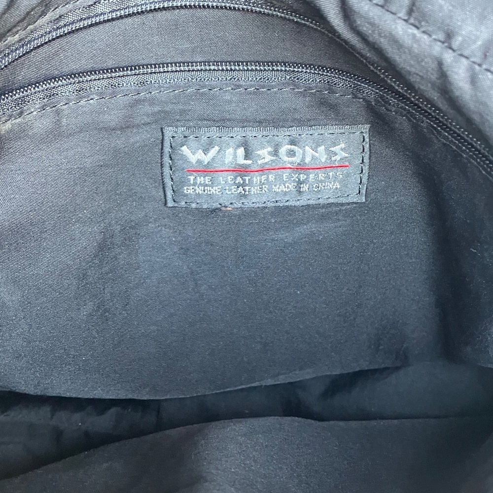 Wilson’s Vintage Black Leather Bag - Picture 5 of 5